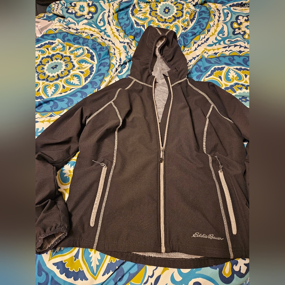 EUC Eddie Bauer Lined Hooded Jacket